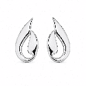 Pendientes de diseño elegante en forma de gota con acabado brillante y estilo minimalista moderno