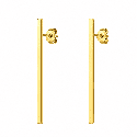 Pendientes minimalistas de barra alargada con acabado brillante premium