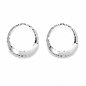 Pendientes tipo aro con diseño minimalista y acabado brillante premium.