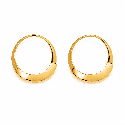 Pendientes tipo aro con diseño minimalista y acabado brillante premium.