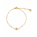 Pulsera fina con delicado diseño de osito brillante y acabado premium