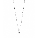Collar delicado de diseño minimalista con dije rectangular efecto cristal y acabado premium.