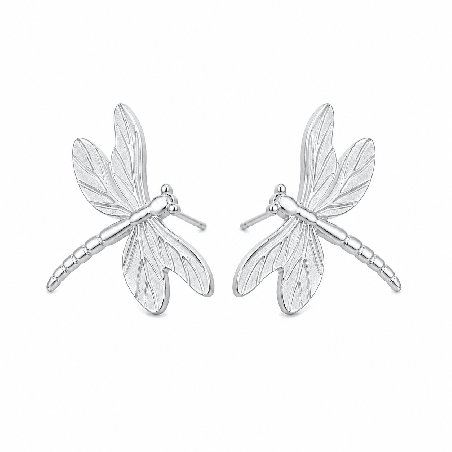 Pendientes en forma de libélula con acabado premium y diseño delicado inspirado en la naturaleza.