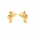 Pendientes delicados en forma de gatito con acabado premium y diseño elegante.