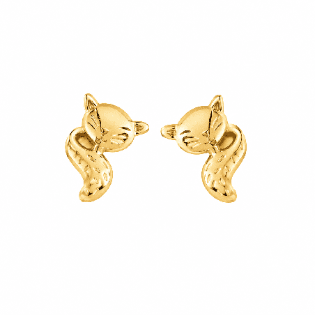 Pendientes delicados en forma de gatito con acabado premium y diseño elegante.