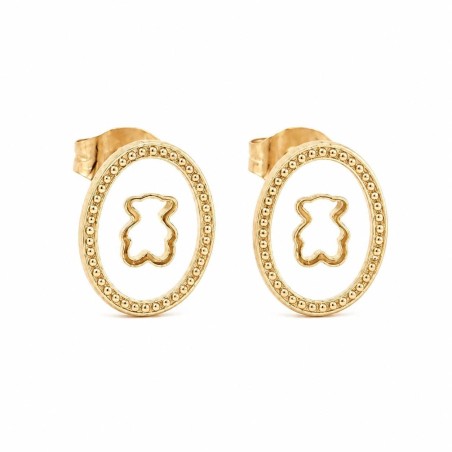 Pendientes de presión con diseño elegante tipo osito y acabado premium.