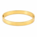 Pulsera rígida de diseño minimalista y acabado premium.