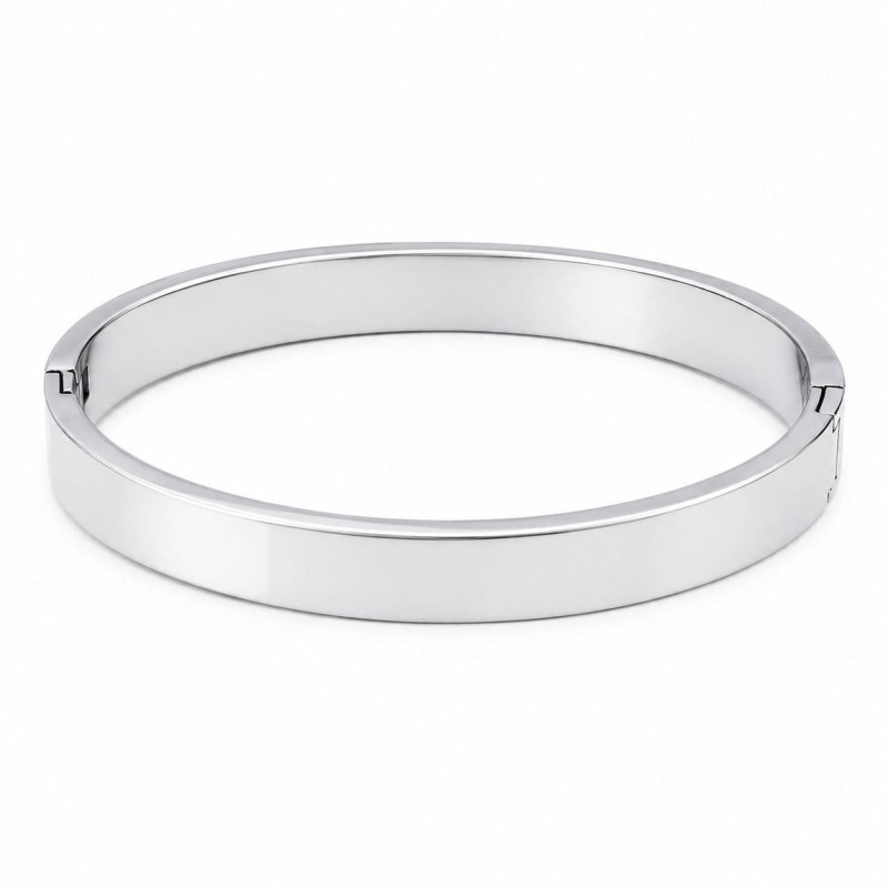 Pulsera rígida de diseño minimalista y acabado premium.