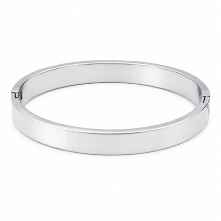 Pulsera rígida de diseño minimalista y acabado premium.