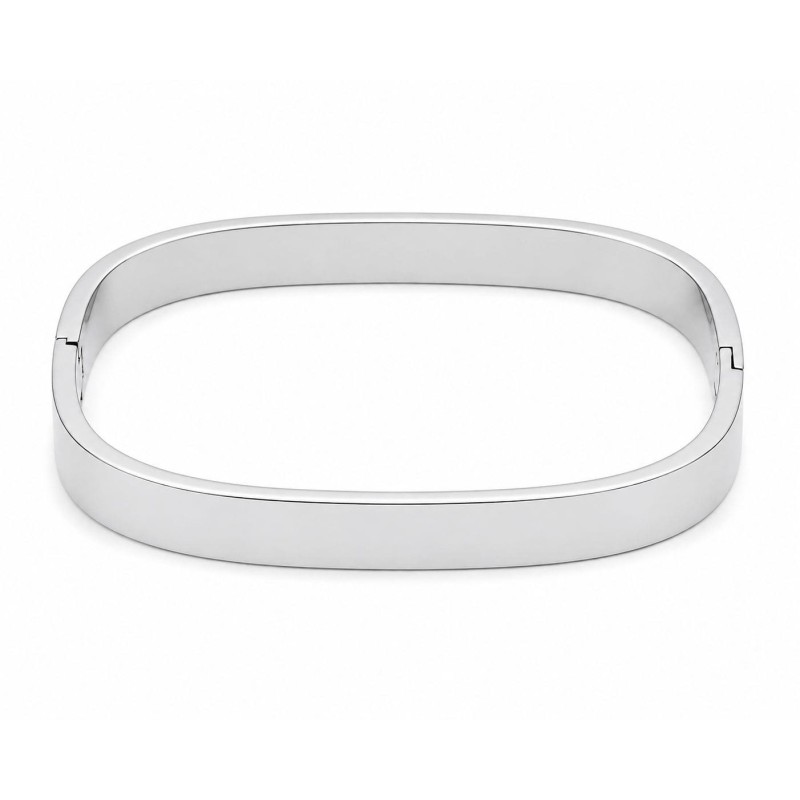 Pulsera rígida de diseño limpio y contemporáneo con acabado premium.