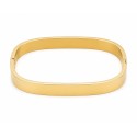 Pulsera rígida de diseño limpio y contemporáneo con acabado premium.