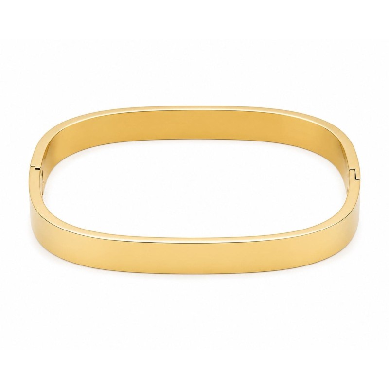 Pulsera rígida de diseño limpio y contemporáneo con acabado premium.