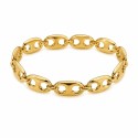 Pulsera de eslabones orgánicos con diseño elegante y contemporáneo que destaca por sus formas suaves y acabado brillante.