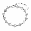 Pulsera elegante de flores brillantes con acabado premium y detalles luminosos efecto cristal.