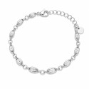 Pulsera de eslabones ovalados con acabado brillante premium y diseño moderno minimalista.
