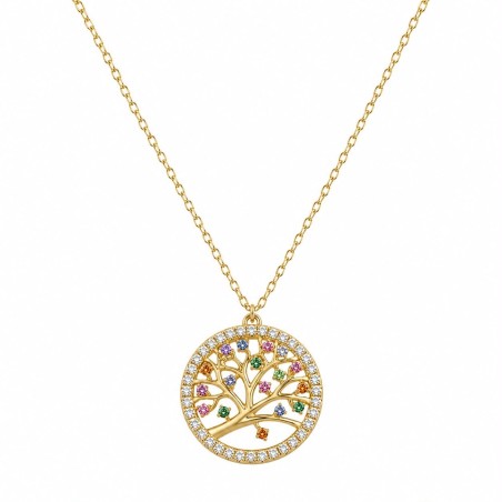 Collar elegante inspirado en el Árbol de la Vida, símbolo de crecimiento, fortaleza, equilibrio y prosperidad.