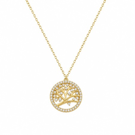 Collar elegante inspirado en el Árbol de la Vida, símbolo de crecimiento, fortaleza, equilibrio y prosperidad.