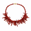 Collar de inspiración mediterránea con espectacular diseño efecto coral que aporta fuerza, personalidad y sofisticación.