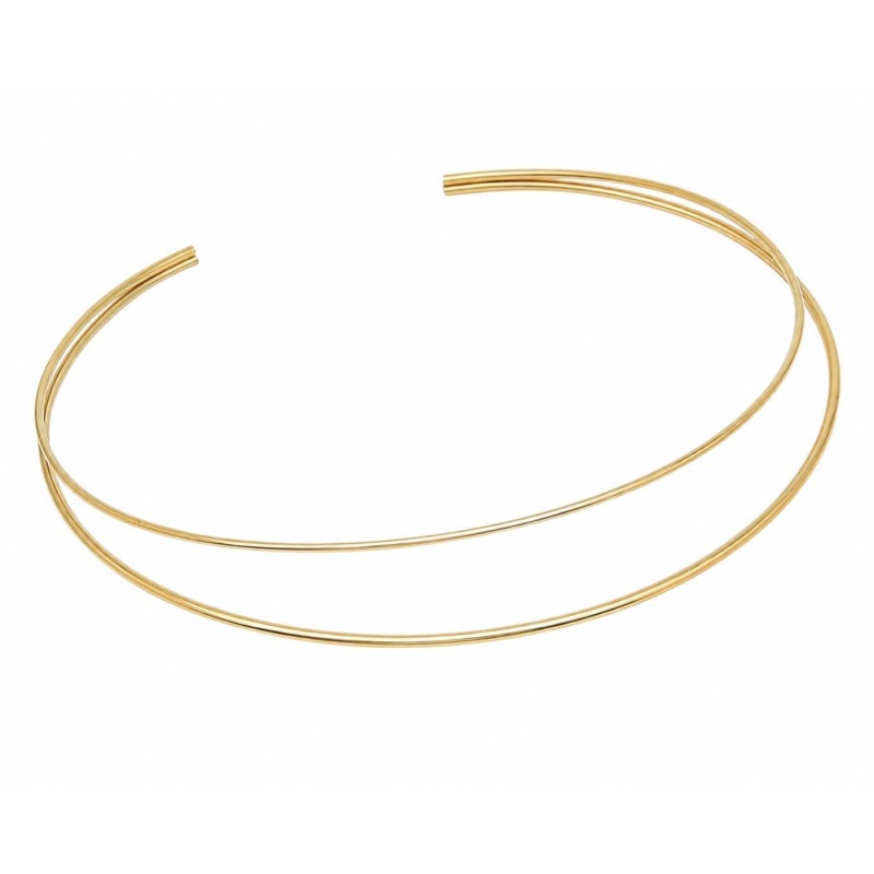 Collar rígido de líneas limpias y diseño minimalista que destaca por su elegancia discreta y sofisticada.