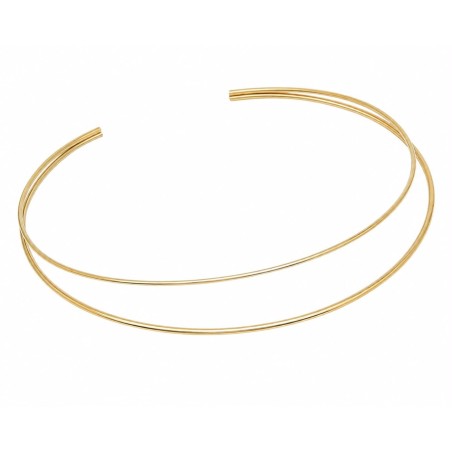 Collar rígido de líneas limpias y diseño minimalista que destaca por su elegancia discreta y sofisticada.