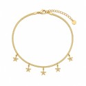 Una tobillera inspirada en la magia del océano, diseñada con una elegante cadena plana.