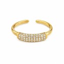 Anillo de diseño delicado y sofisticado que combina la elegancia atemporal del acero inoxidable.