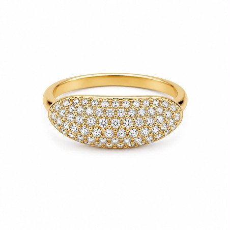 Las múltiples circonitas capturan la luz desde todos los ángulos, generando un brillo intenso.